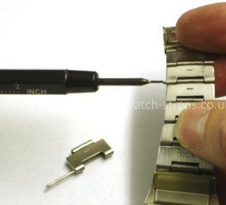Casio Watch Straps Metal Bracelet Link Removal: Replacing the link pin
